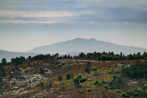 Vista para o Alto da Serra da Labruja com Santa Tecla ( Galiza ) de pano de fundo - Cópia